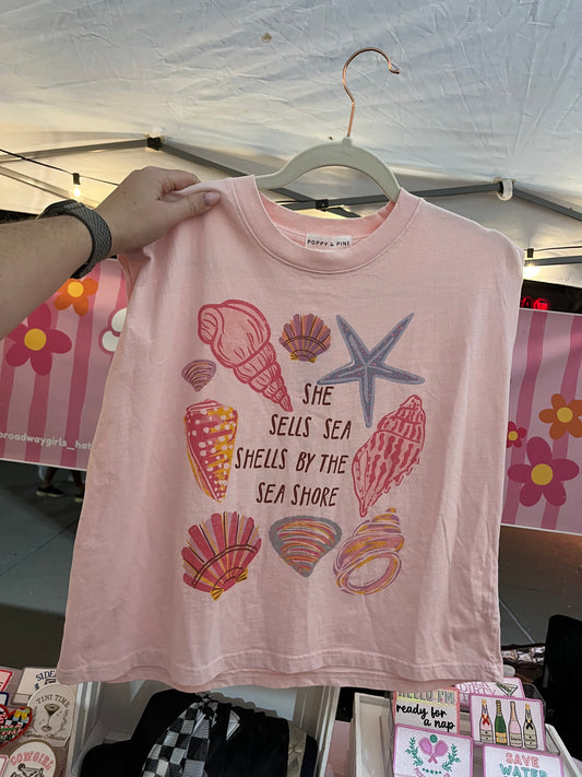 Seashell cut off tee