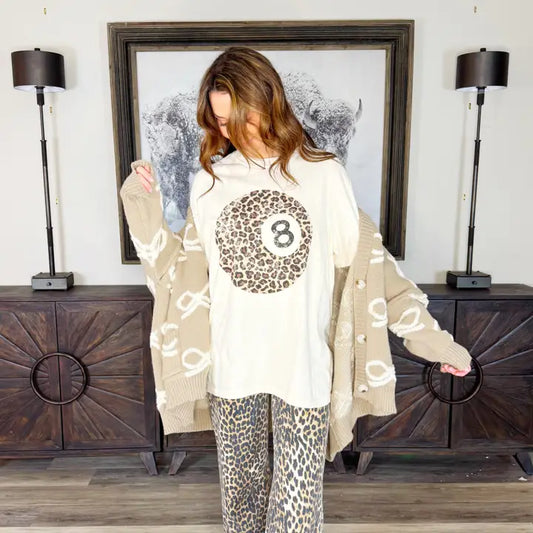 Oversized Ribbon Sweater Cardigan