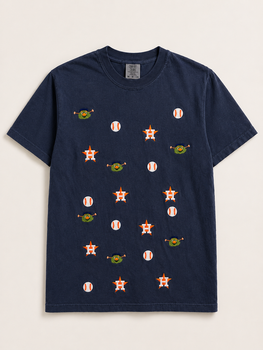 Embroidered Astros tee